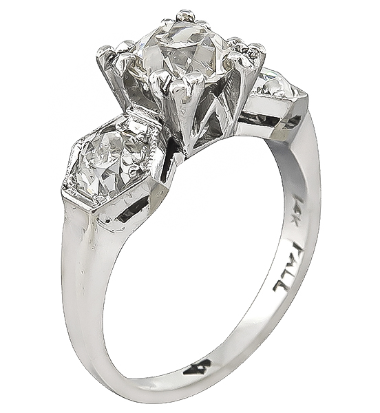 Vintage 0.80ct Diamond Engagement Ring