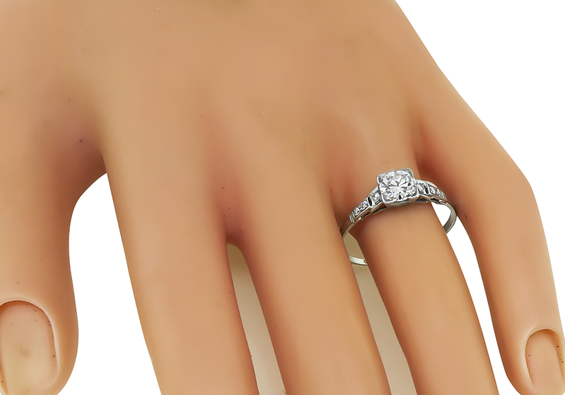 Estate 0.80ct Diamond Engagement Ring