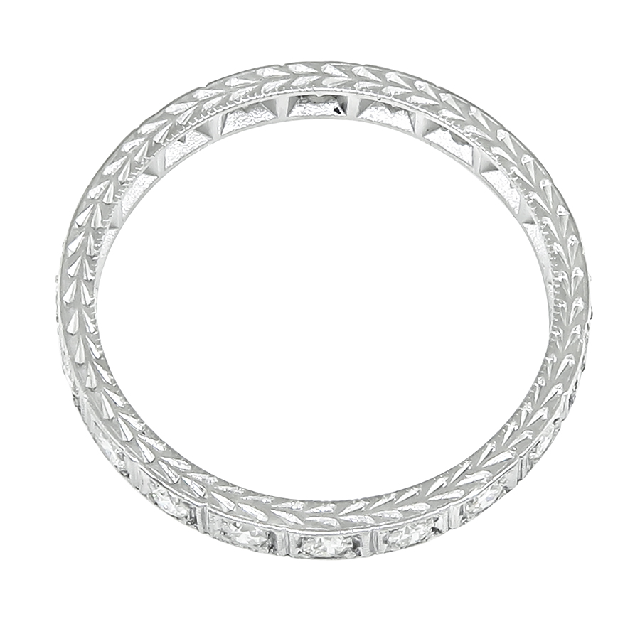 Estate 0.80ct Diamond Eternity Wedding Band