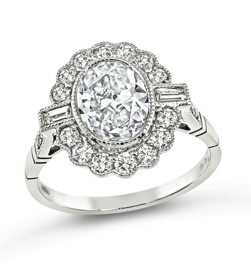 Estate 1.28ct Diamond Engagement Ring