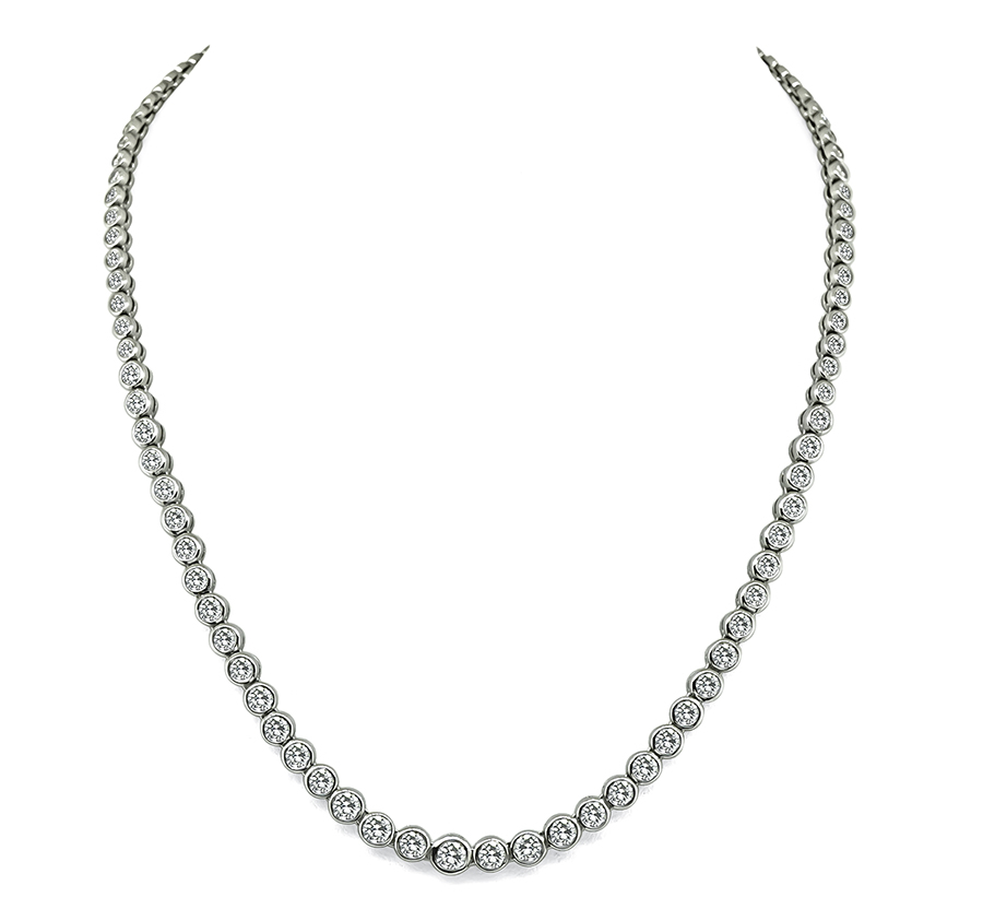 Estate 10.00ct Diamond Necklace