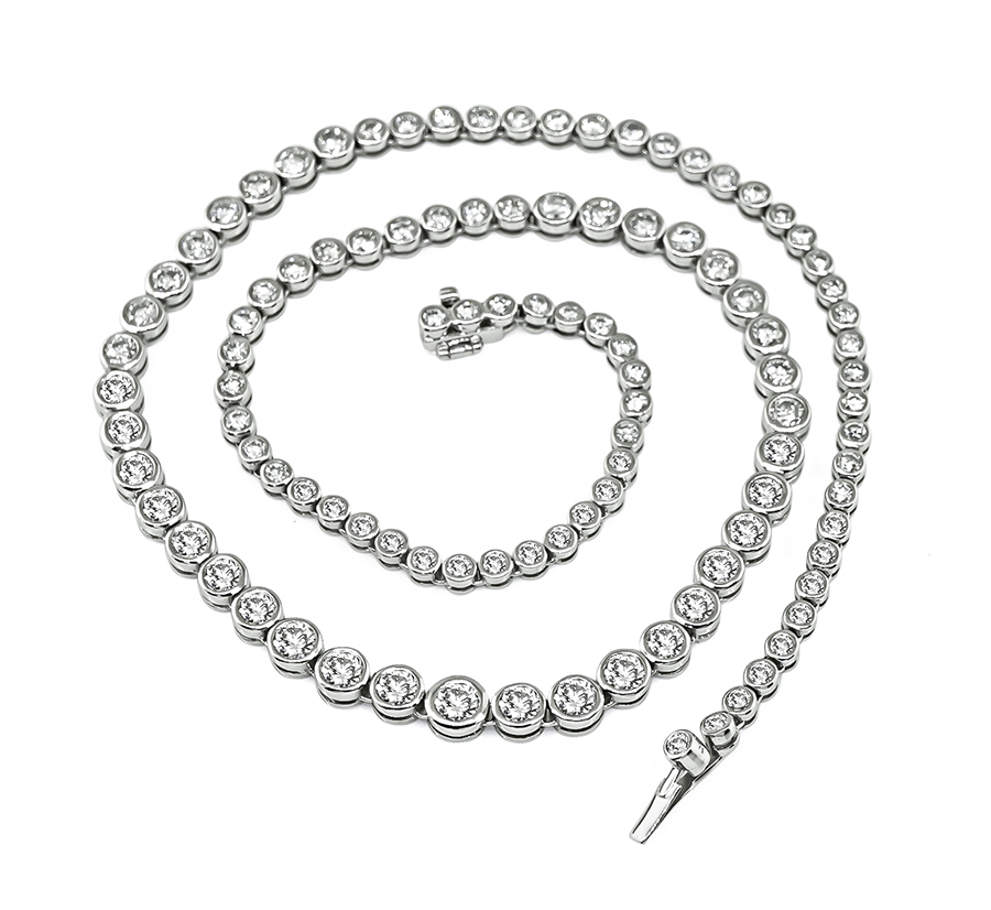 Estate 10.00ct Diamond Necklace