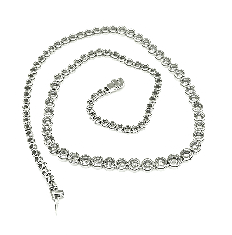 Estate 10.00ct Diamond Necklace