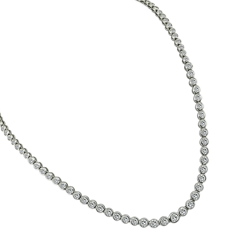 Estate 10.00ct Diamond Necklace