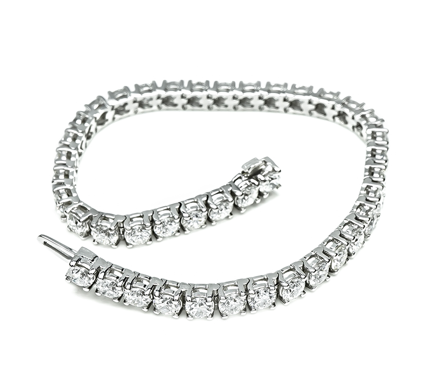 Estate 10.78ct Diamond Tennis Bracelet