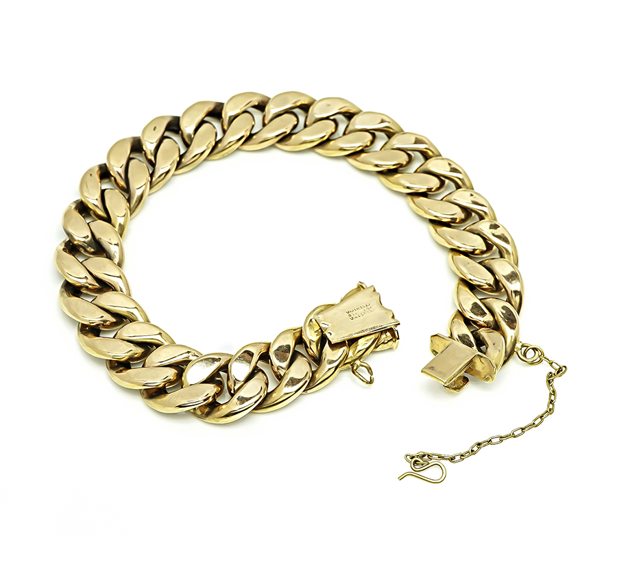 Estate Gold Chain Bracelet