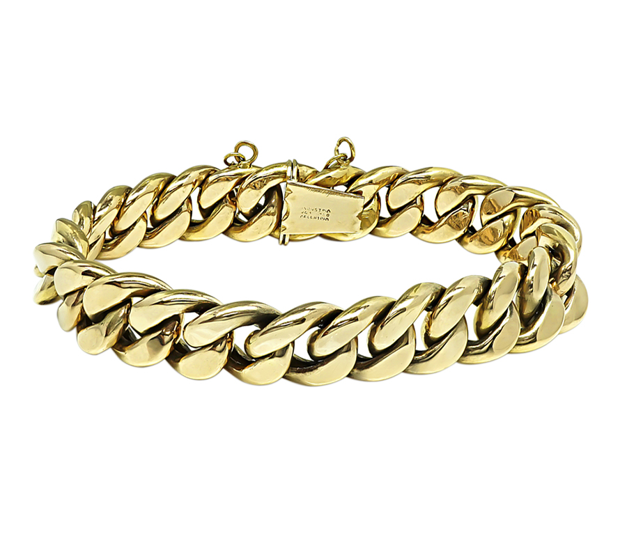 Estate Gold Chain Bracelet