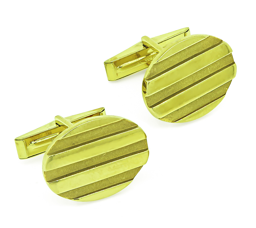 Estate 18k Gold Tiffany & Co Cufflinks