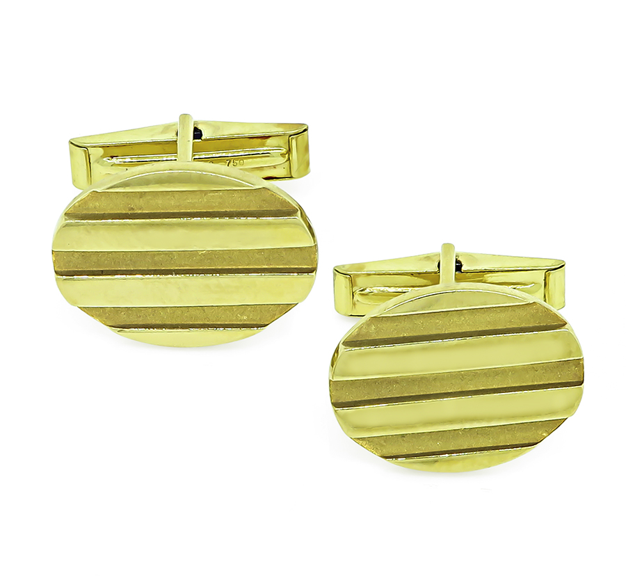 Estate 18k Gold Tiffany & Co Cufflinks