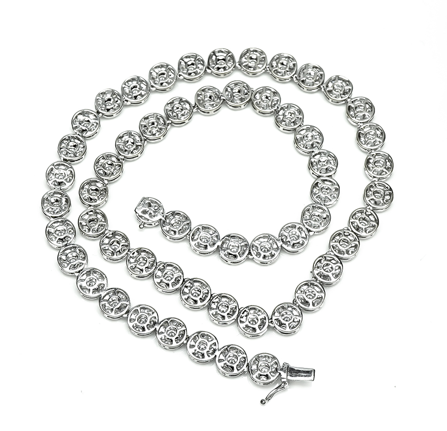 Estate 20.00ct Diamond Gold Necklace