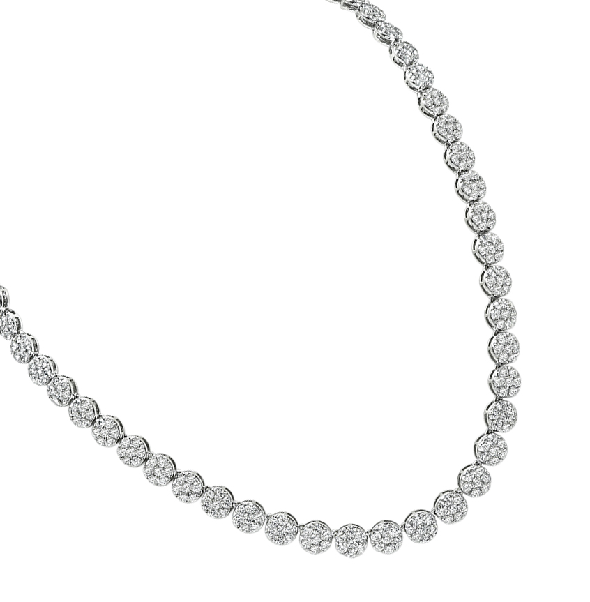 Estate 20.00ct Diamond Gold Necklace