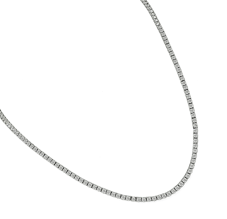 Estate 20.00ct Diamond Tennis Necklace