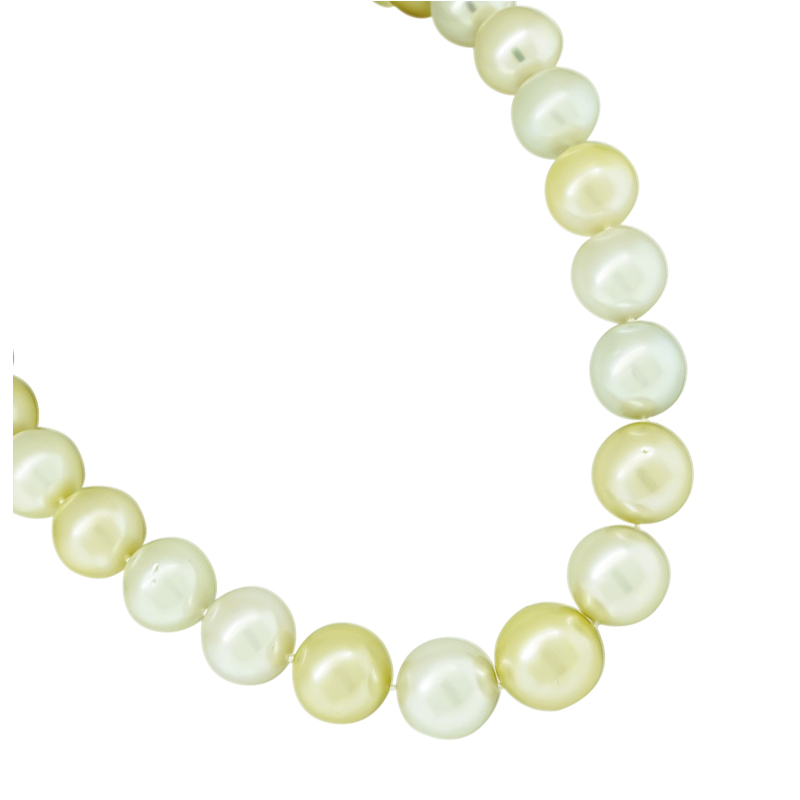 Estate 3.00ct Diamond South Sea Pearl Necklace