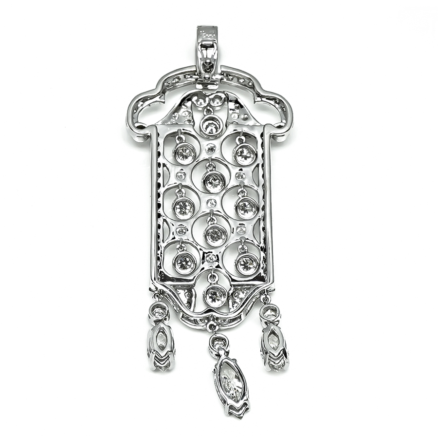 Estate 3.35cttw Diamond Gold Pendant