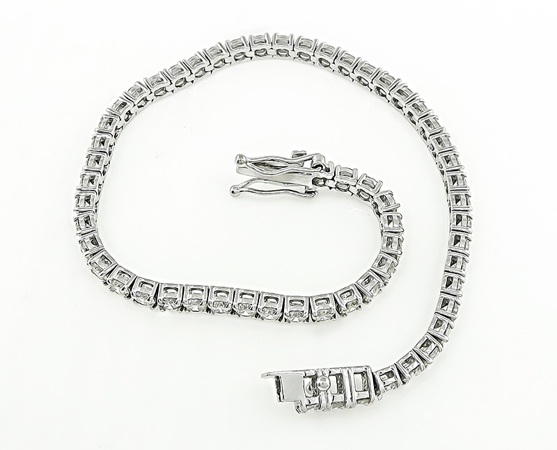 Estate 3.50ct Diamond Tennis Bracelet