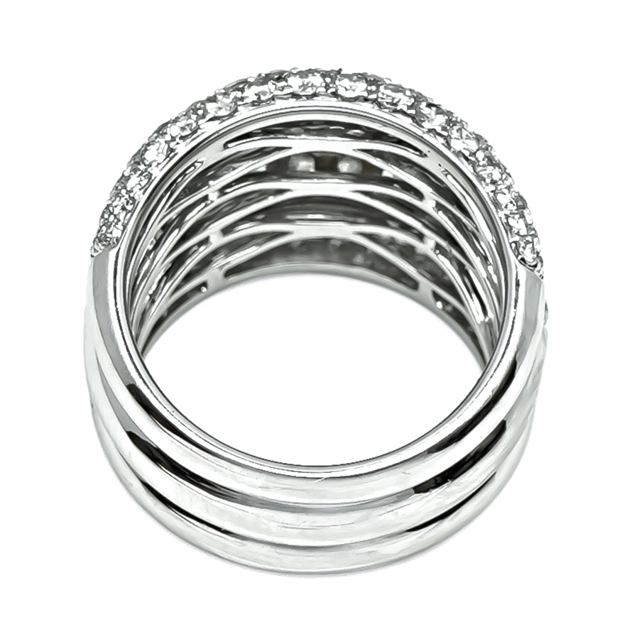 Estate 3.89ct Diamond Gold Ring