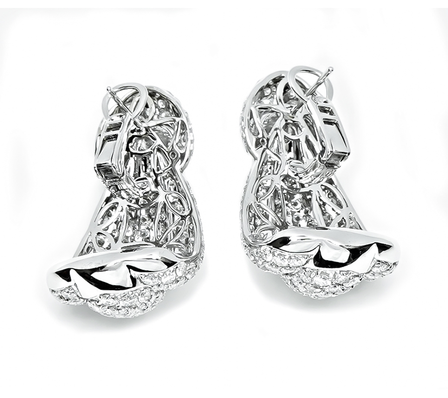 Estate 9.39ct Diamond Earrings