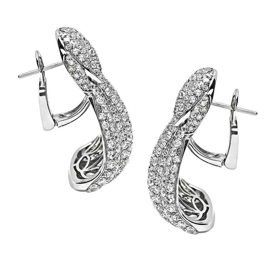 Estate 9.39ct Diamond Earrings