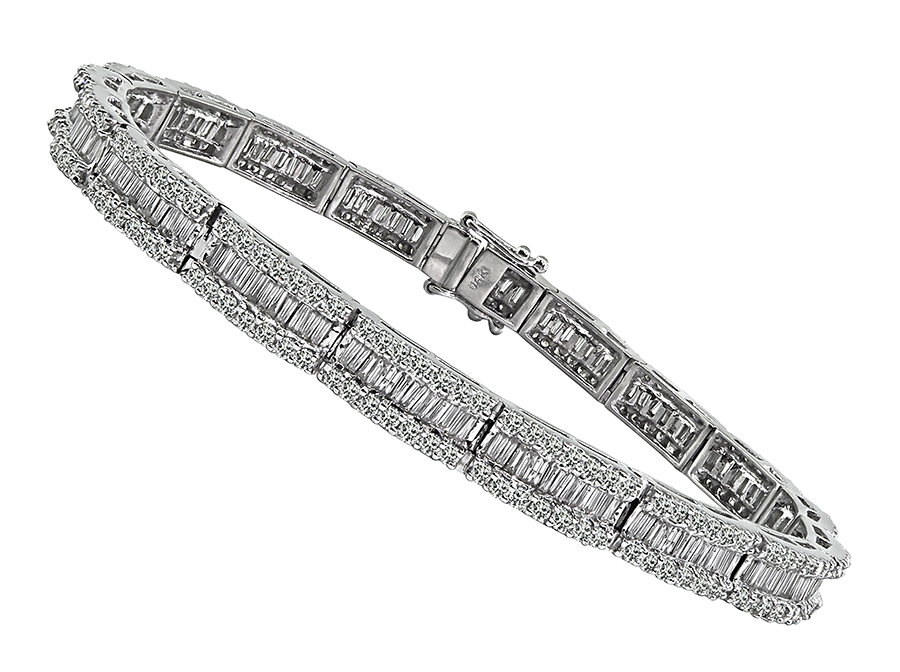 Estate 4.00ct Diamond Gold Bracelet