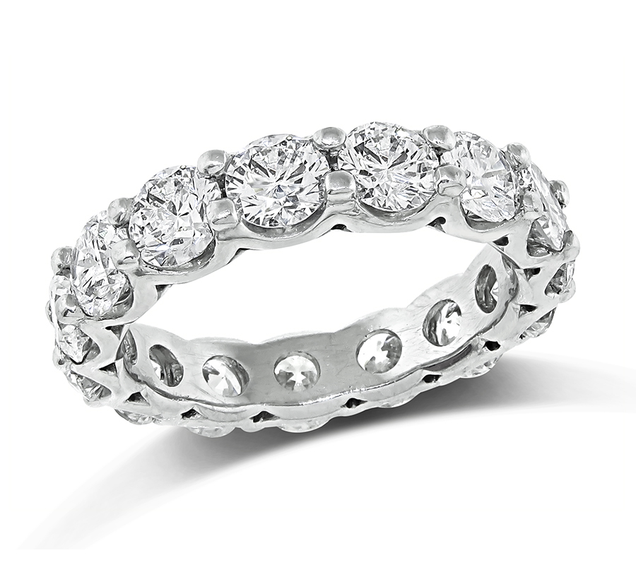 Estate 4.50ct Diamond Eternity Wedding Band