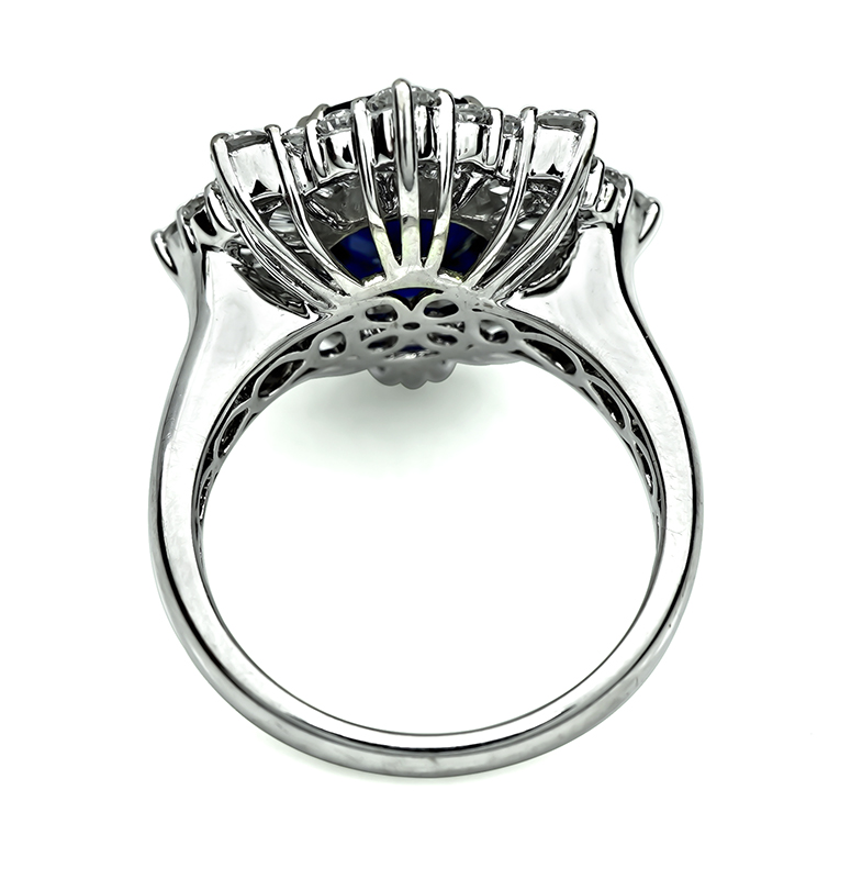 Estate 5.03ct Sapphire 2.00ct Diamond Ring