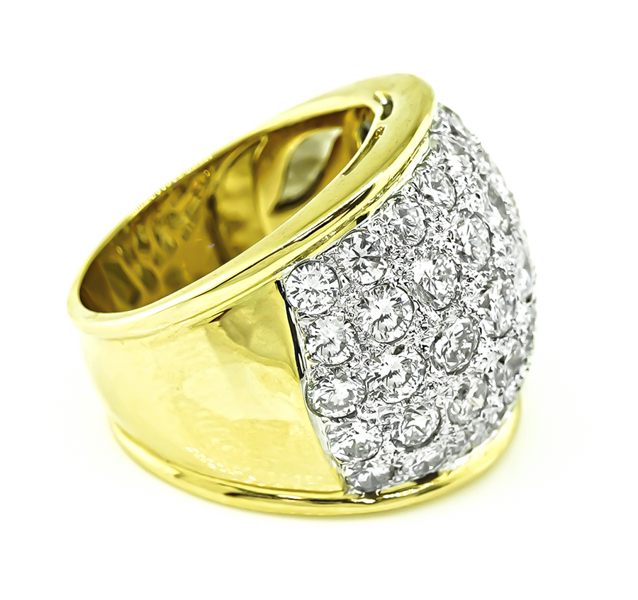 Estate 5.43ct Diamond Gold Ring