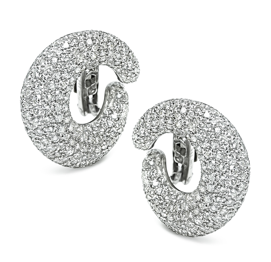 Estate 5.68ct Diamond Earrings
