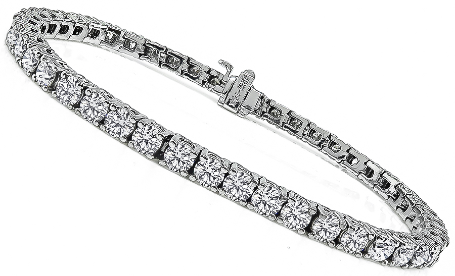 Estate 7.20ct Diamond Tennis Bracelet