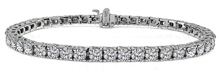 Estate 7.20ct Diamond Tennis Bracelet