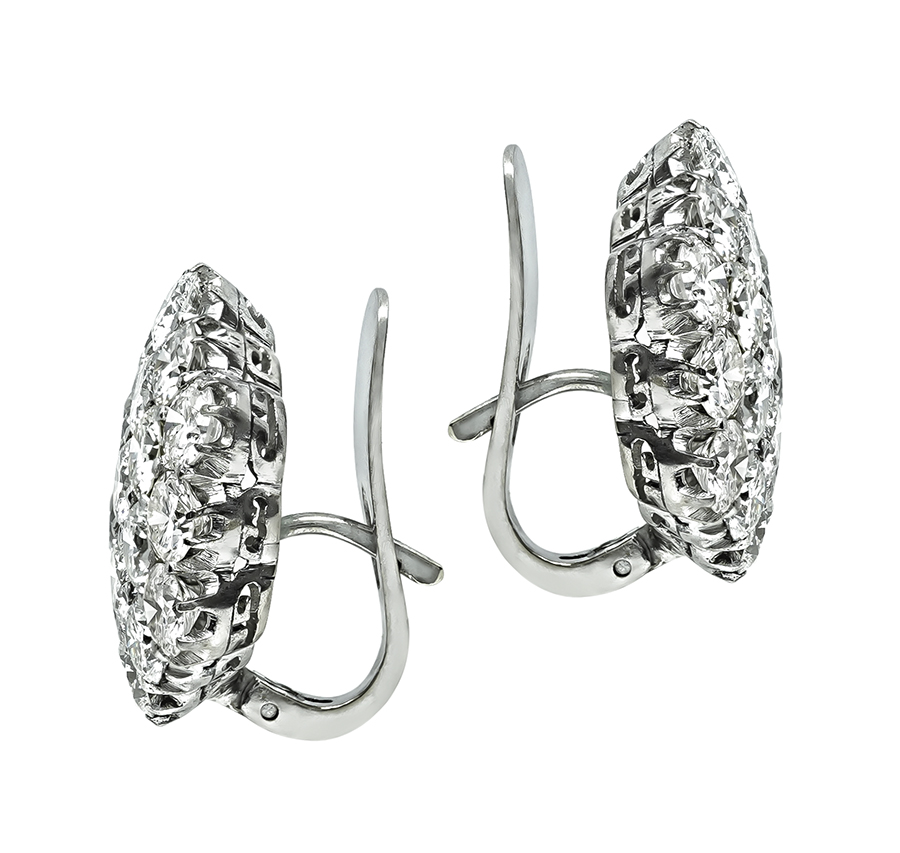 Estate 8.00ct Diamond Earrings