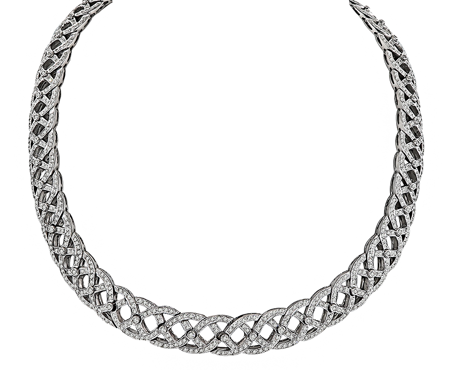 Estate 8.00ct Diamond Necklace