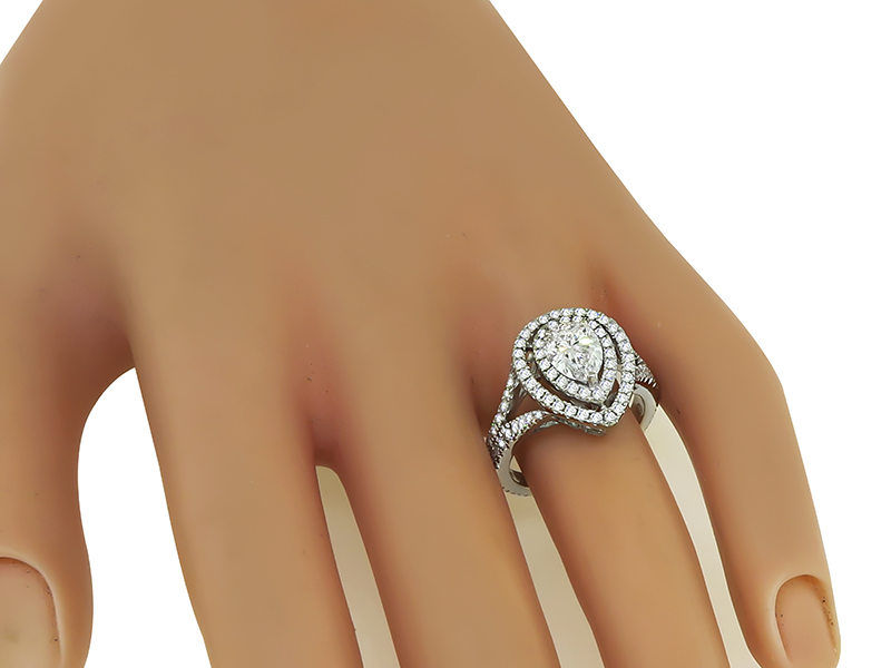 Estate GIA Certified 1.11ct Diamond Engagement Ring