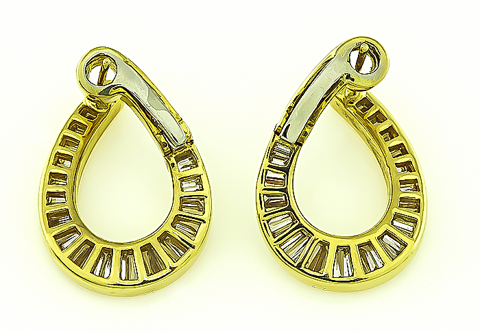 Estate 1.60ct Diamond Gold Earrings