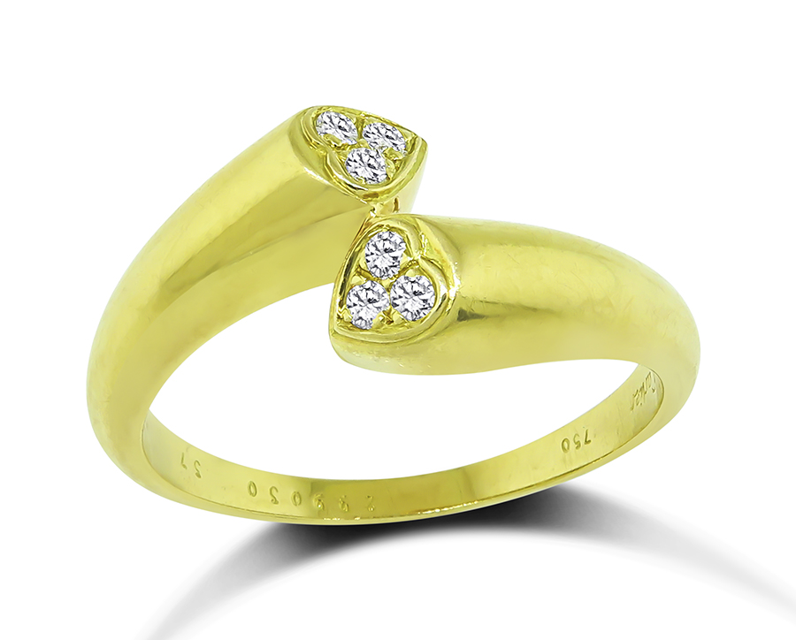 Estate Cartier Diamond Gold Ring