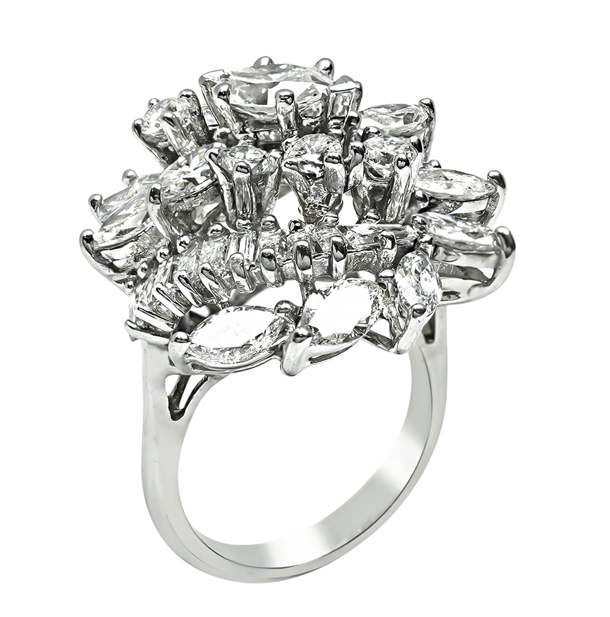 Estate 5.00ct Diamond Cocktail Ring