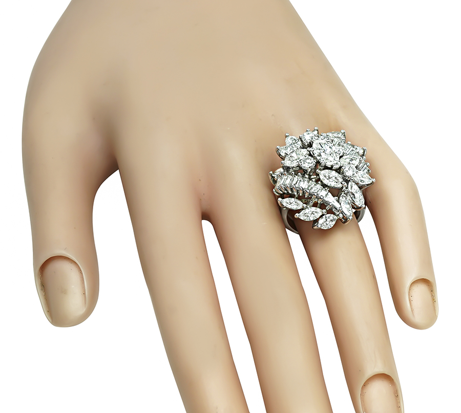 Estate 5.00ct Diamond Cocktail Ring