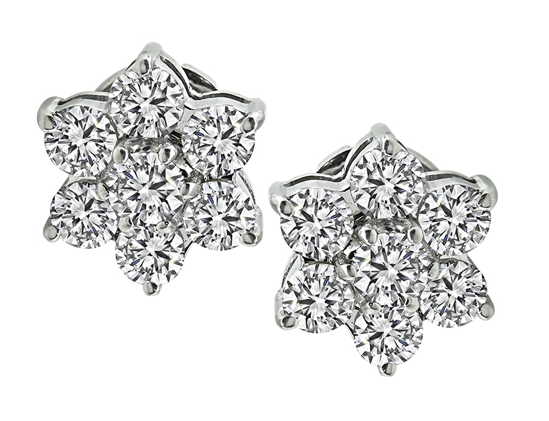 Estate 4.00ct Diamond Ring and Earrings Set