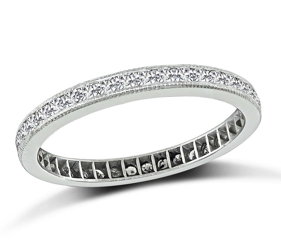 Estate 1.20ct Diamond Eternity Wedding Band