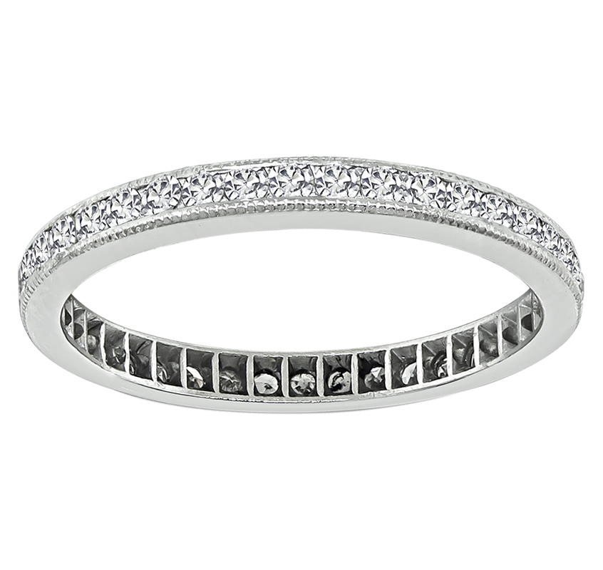 Estate 1.20ct Diamond Eternity Wedding Band