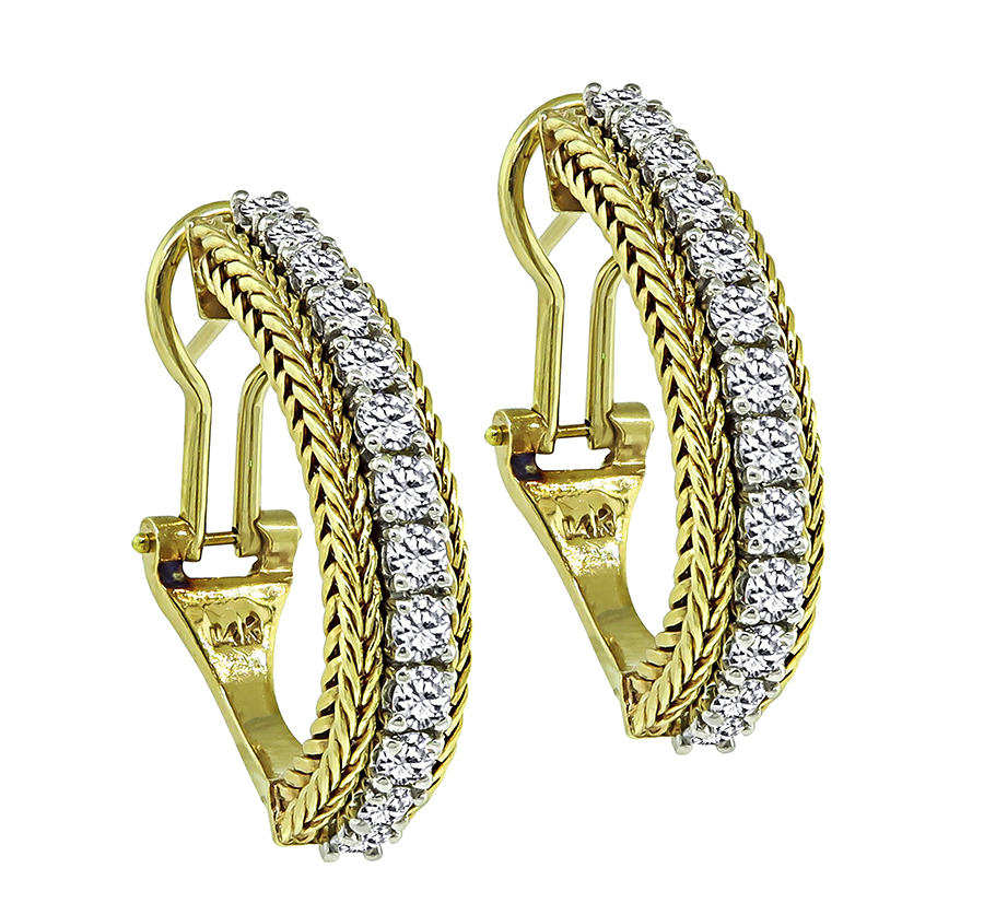 Estate 6.25ct Diamond Bracelet and Earrings Set