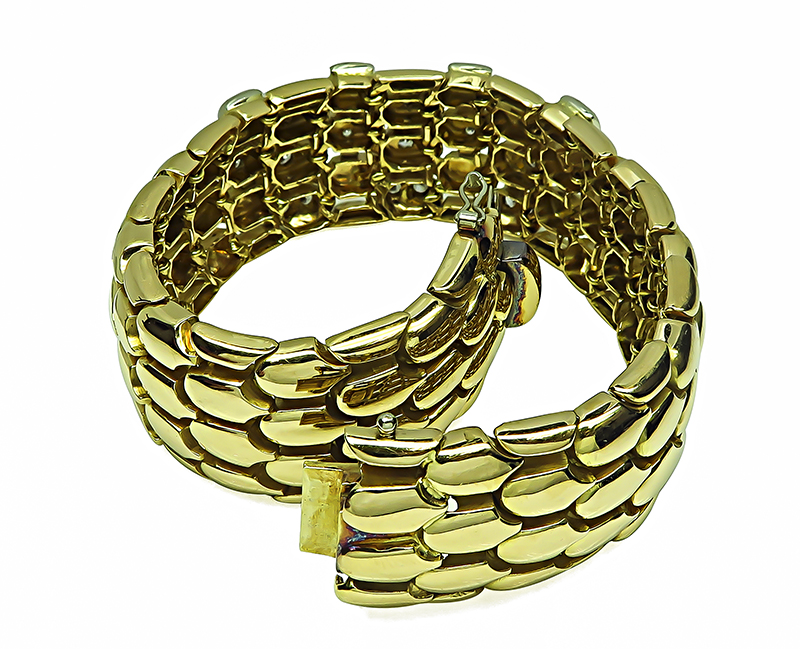 Estate 2.00ct Diamond Gold Bracelet