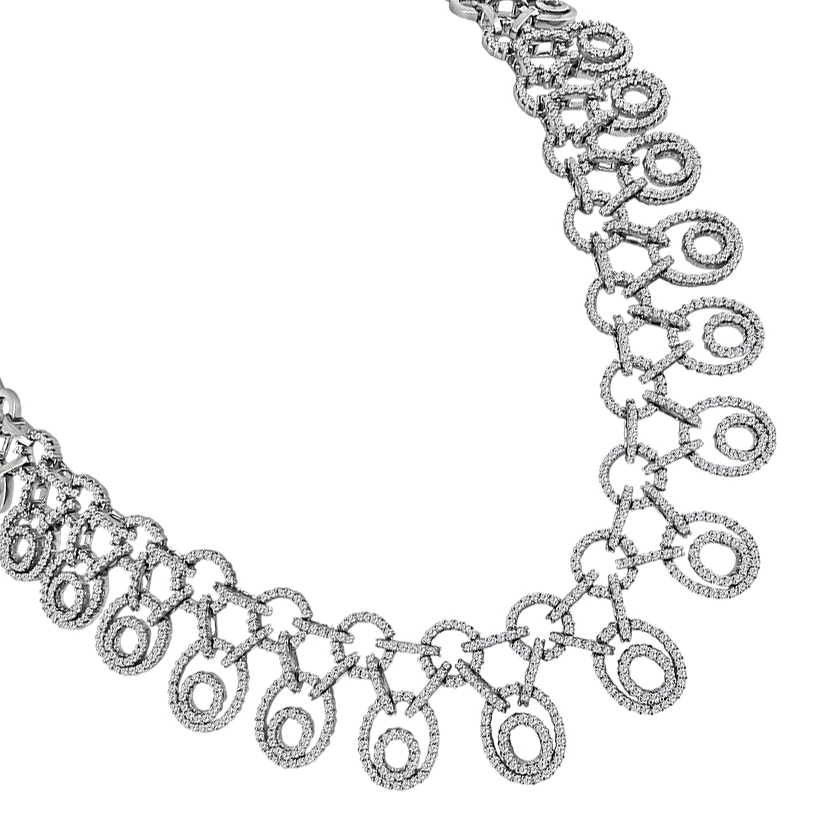 Estate 20.00ct Diamond Choker Necklace