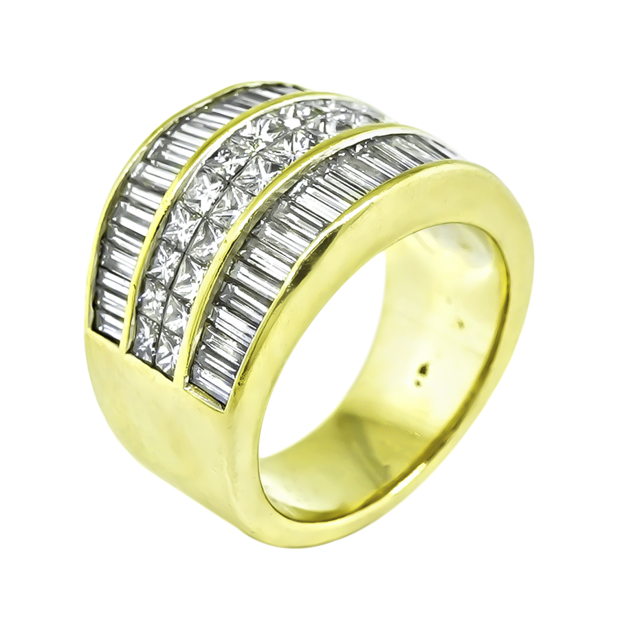 Estate 2.80ct Diamond Gold Ring