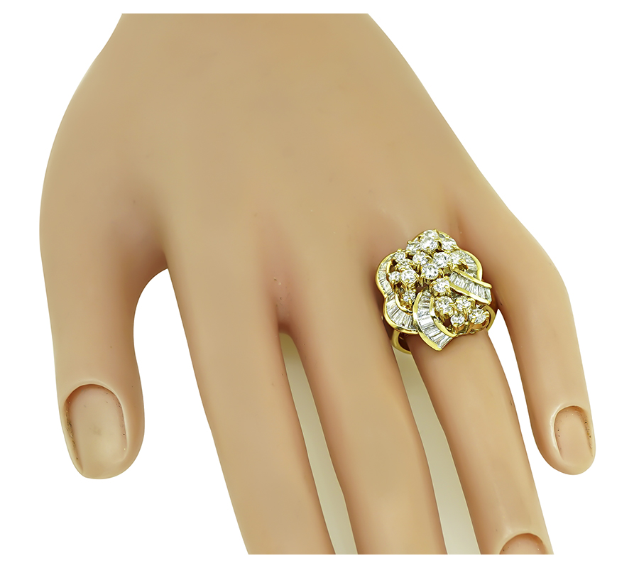 Estate 2.50ct Diamond Gold Ring