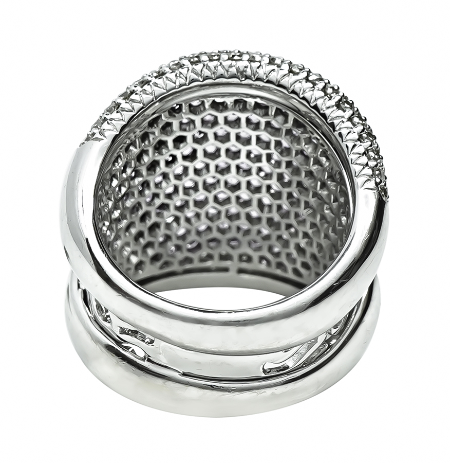 Estate 1.75ct Diamond 0.80ct Kunzite Gold Ring