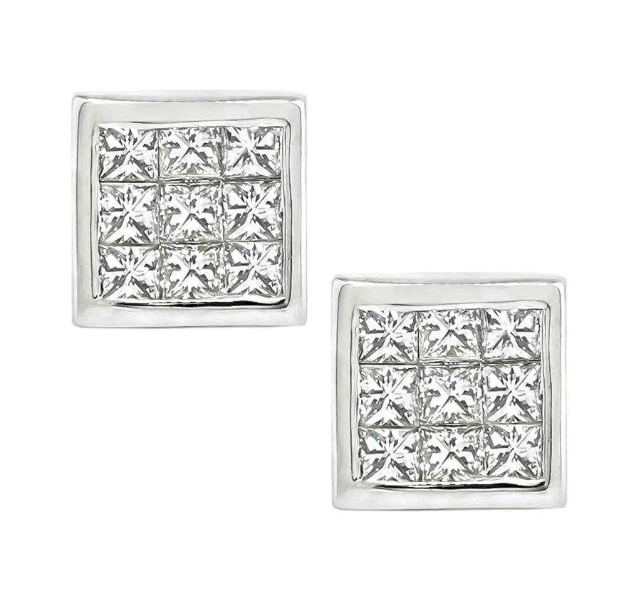 Estate 1.00ct Diamond Stud Earrings