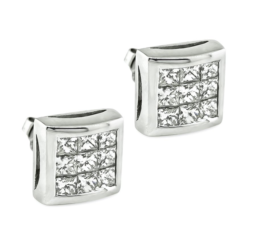 Estate 1.00ct Diamond Stud Earrings