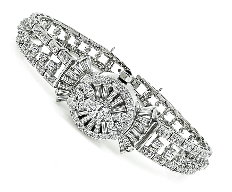 Diamond Platinum Watch