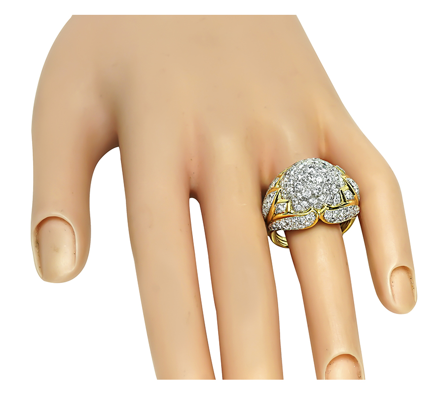 Estate 3.00ct Diamond Gold Ring