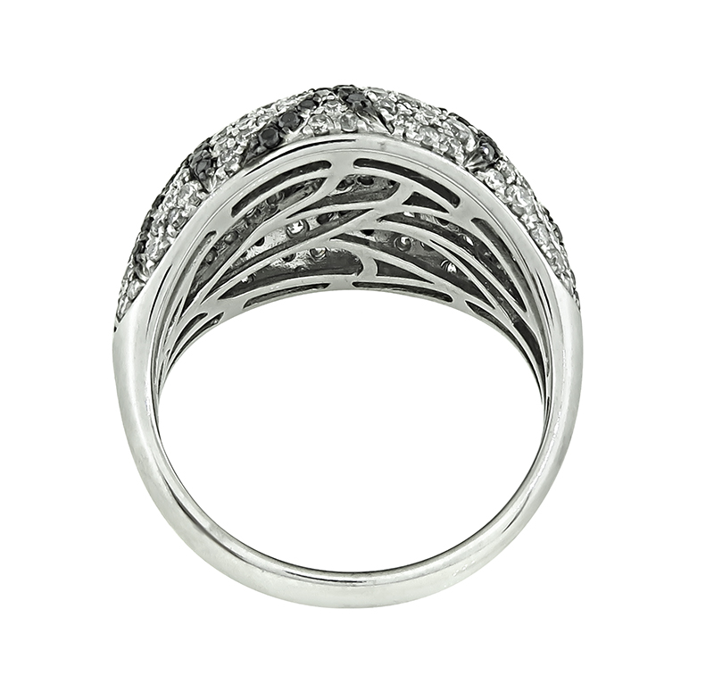 Estate Effy 1.60ct Black and White Diamond Ring